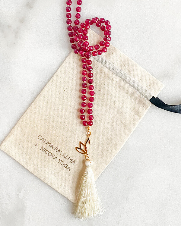 Mala Agate Red White - Nicoya Soul Wear